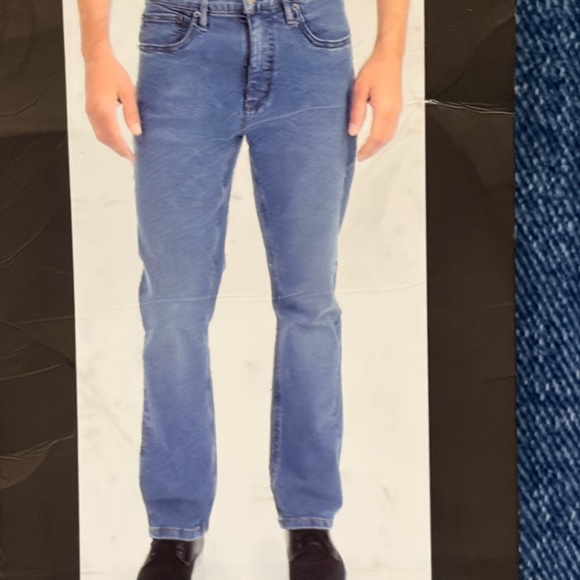 Urban Star Men's Slim Fit Jeans - Classic Blue - Picture 6 of 7